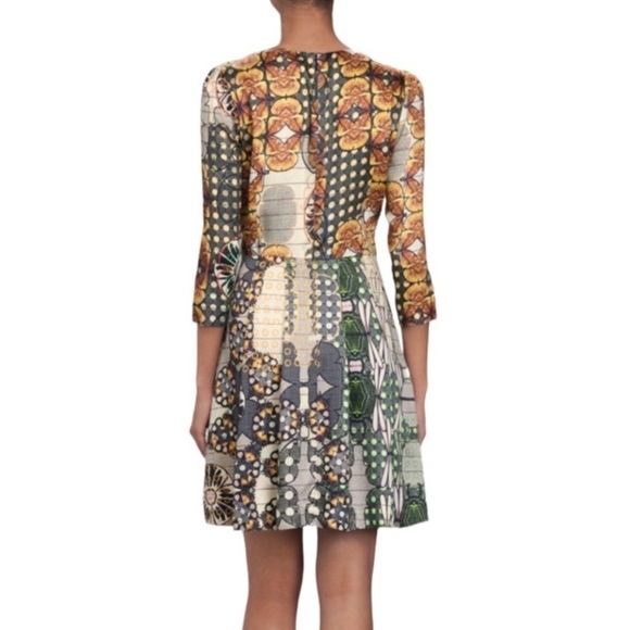 & Other Stories African Mood Dress Multicolour A-Line 3/4 Sleeve Size Small - 6 - Picture 4 of 15